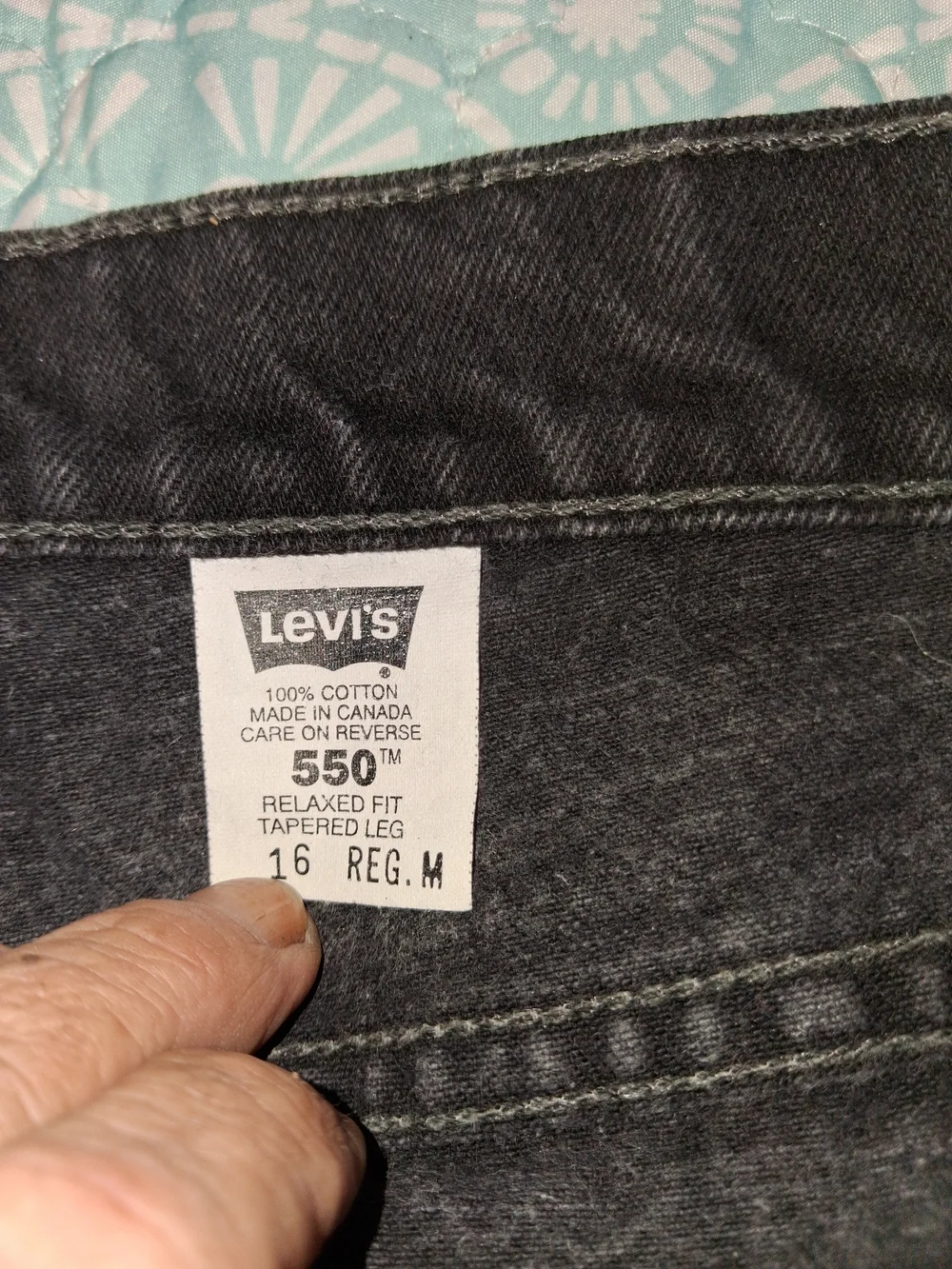 Vintage Black Levi 550